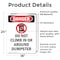 Signmission Do Not Climb In Or, 18 in W x Rectangle, Vinyl Decal OS-2PACK-DS-D-1824-V-2097 - alternate 4